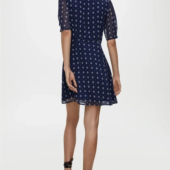 Wilfred | Button-Front | Short-Sleeve | A-line dress | classic Navy/Magnolia - Picture 3 of 8